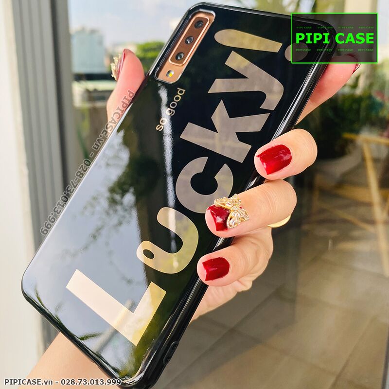 Ốp Lưng Samsung A7 2018 - Lucky - Đen