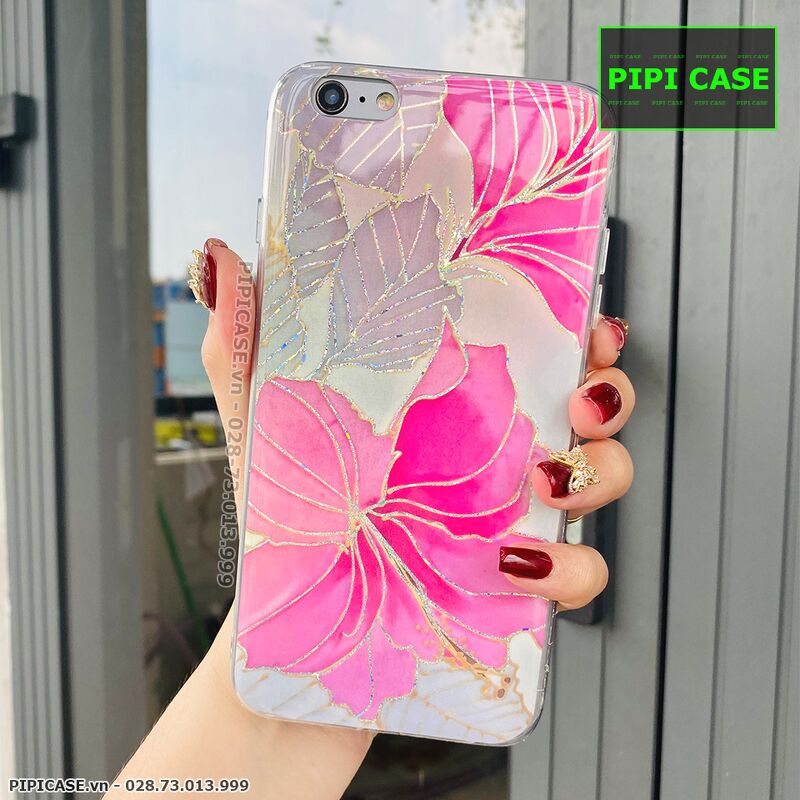 Ốp Lưng iPhone 6S - Hoa Xuân - Hồng