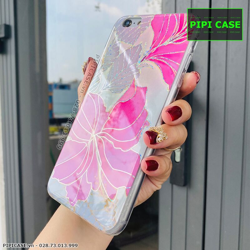 Ốp Lưng iPhone 6S - Hoa Xuân - Hồng