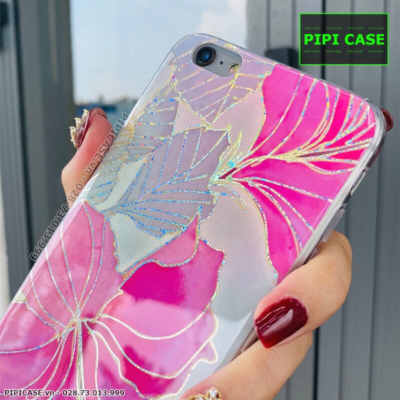Ốp Lưng iPhone 6S - Hoa Xuân - Hồng