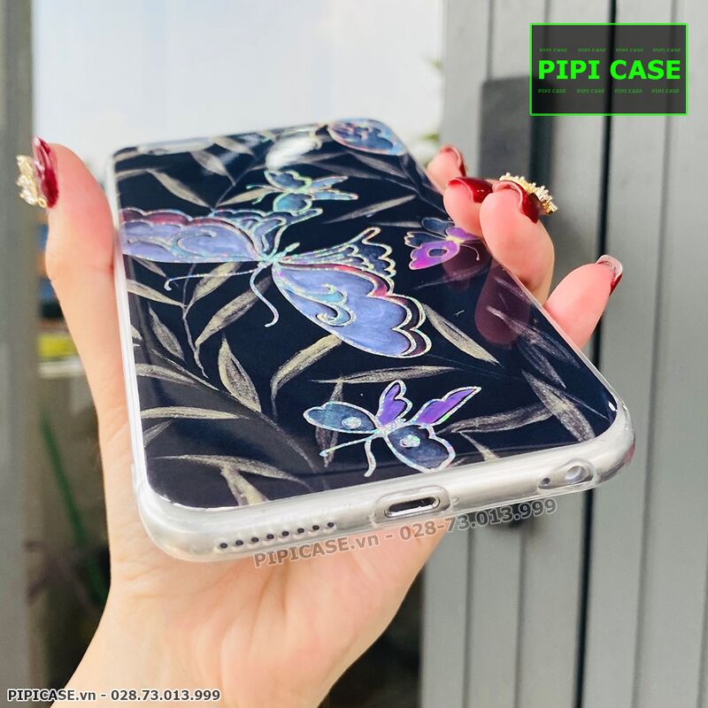 Ốp Lưng iPhone 6S - Hoa Xuân - Đen
