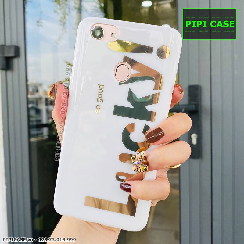 Ốp Lưng Oppo F5 - Lucky - Trắng