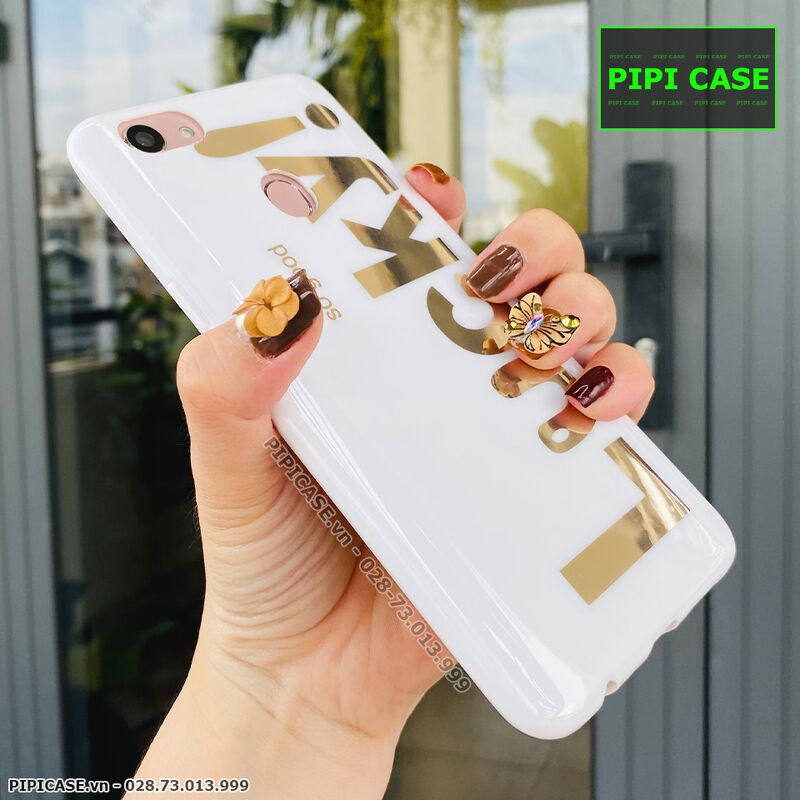 Ốp Lưng Oppo F5 - Lucky - Trắng