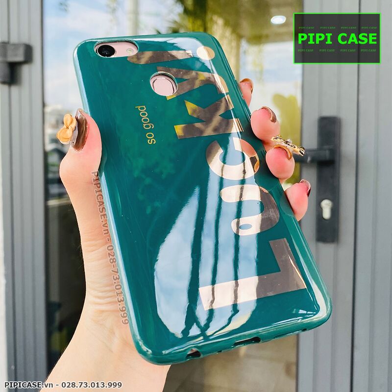 Ốp Lưng Oppo F5 - Lucky - Xanh Lá