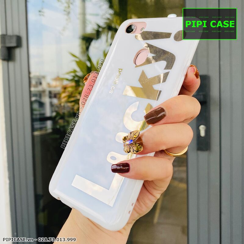 Ốp Lưng Oppo F5 - Lucky - Trắng