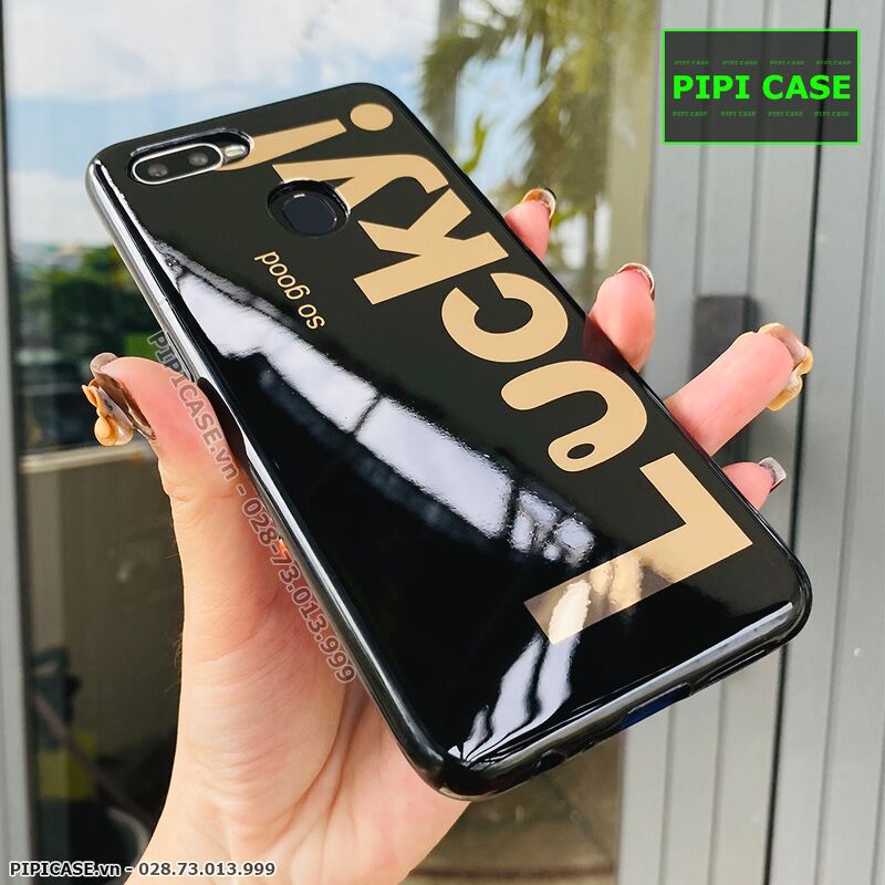 Ốp Lưng Oppo F9 - Lucky - Đen