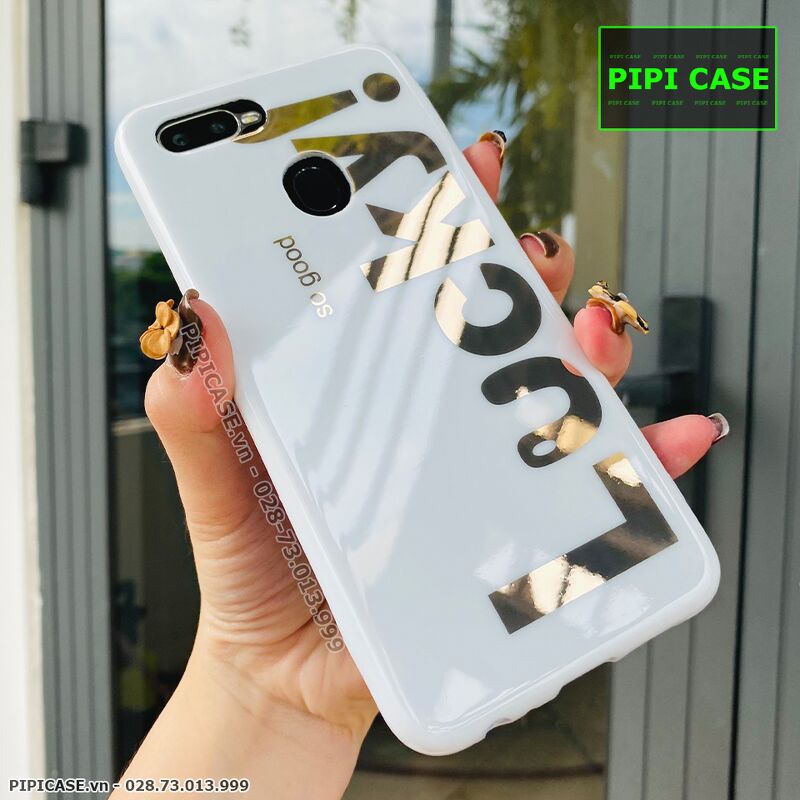 Ốp Lưng Oppo F9 - Lucky - Trắng