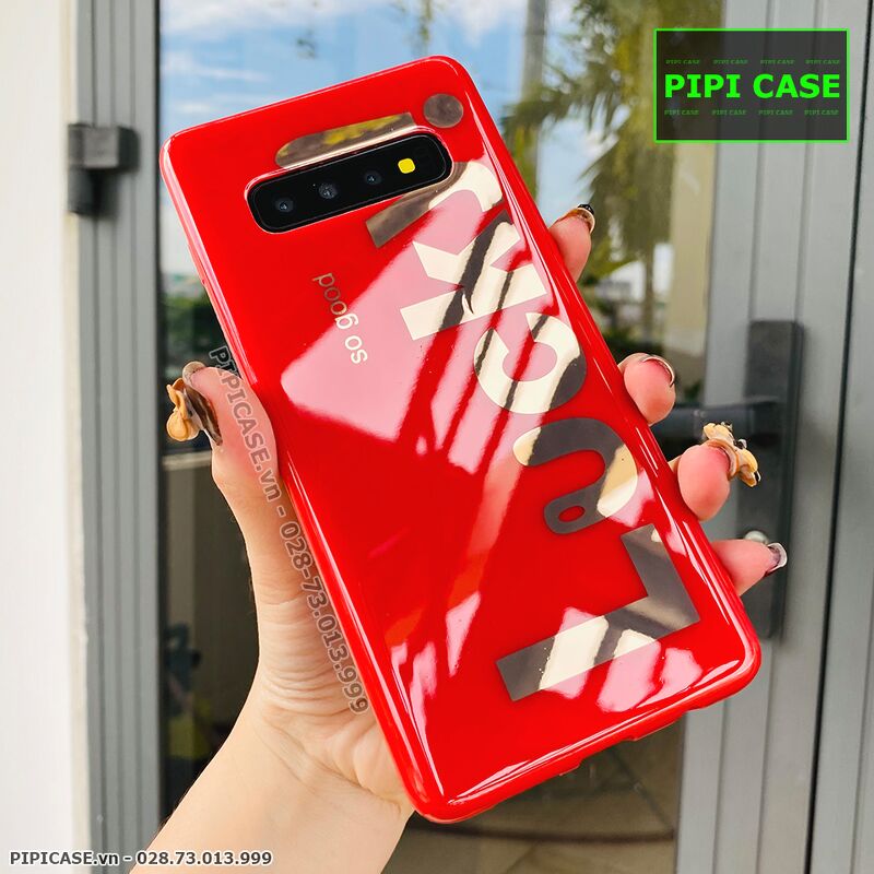 Ốp Lưng Samsung S10 Plus - Lucky - Đỏ