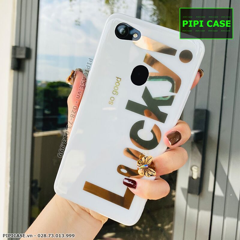 Ốp Lưng Oppo F7 - Lucky - Trắng