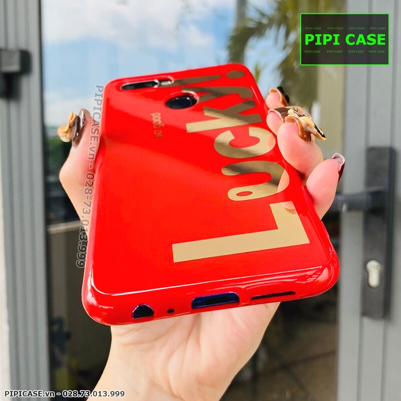 Ốp Lưng Oppo F9 - Lucky - Đỏ