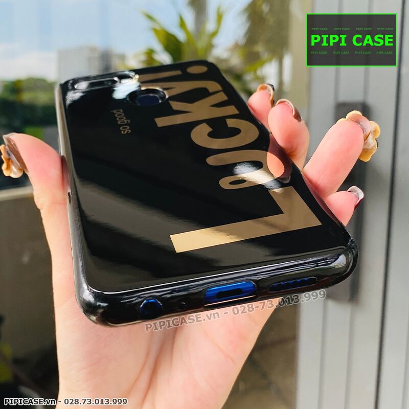 Ốp Lưng Oppo F9 - Lucky - Đen