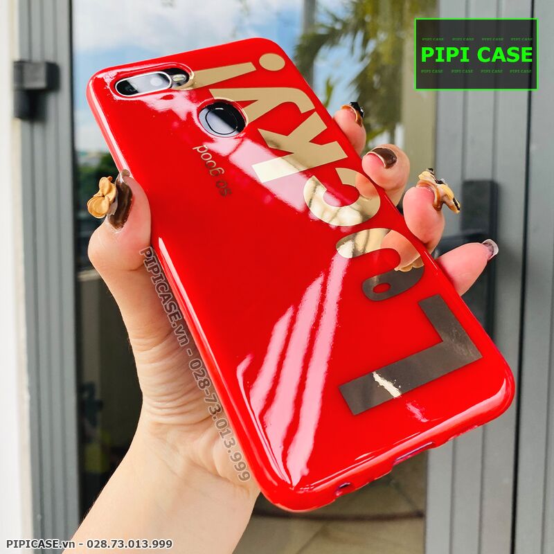 Ốp Lưng Oppo F9 - Lucky - Đỏ