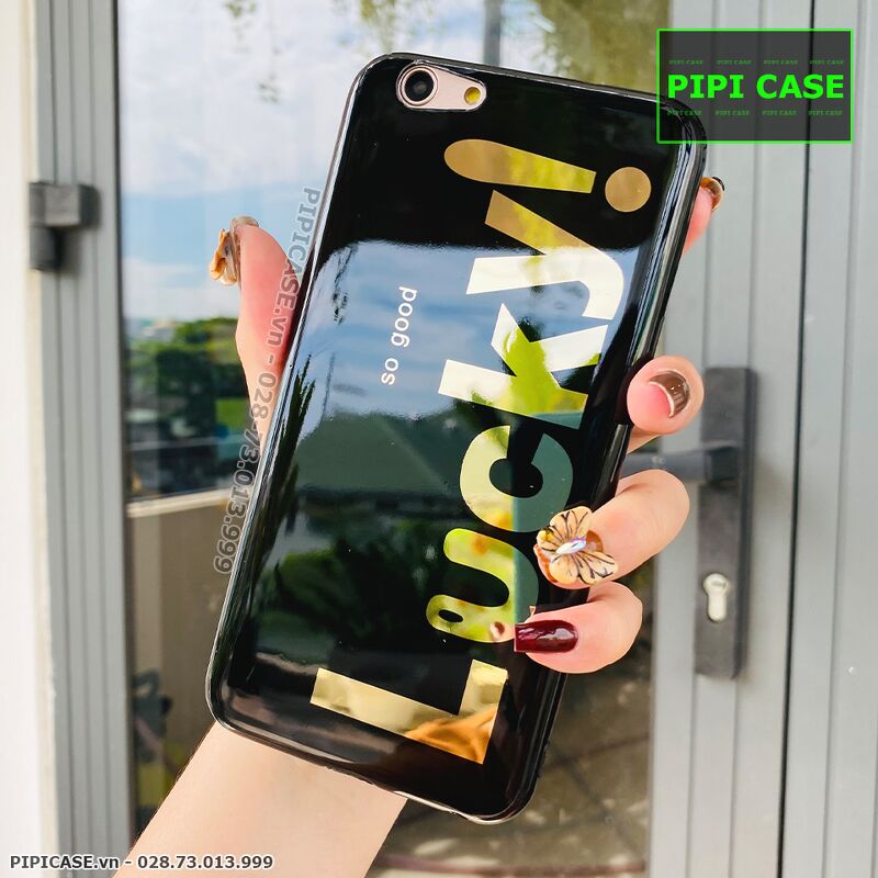 Ốp Lưng Oppo F3 - Lucky - Đen
