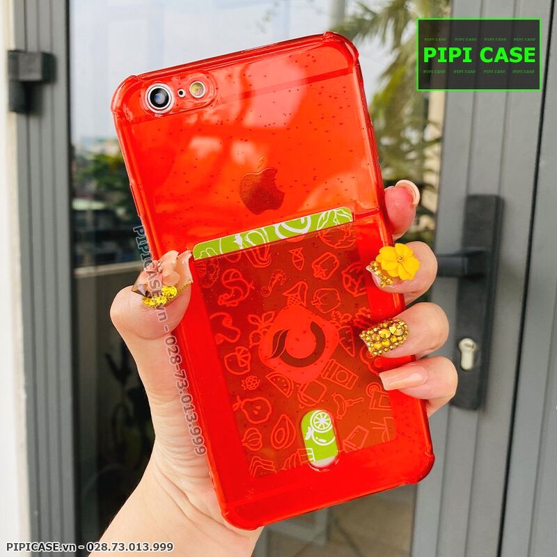 Ốp Lưng iPhone 6 Plus / 6S Plus - Ốp Thẻ - Đỏ
