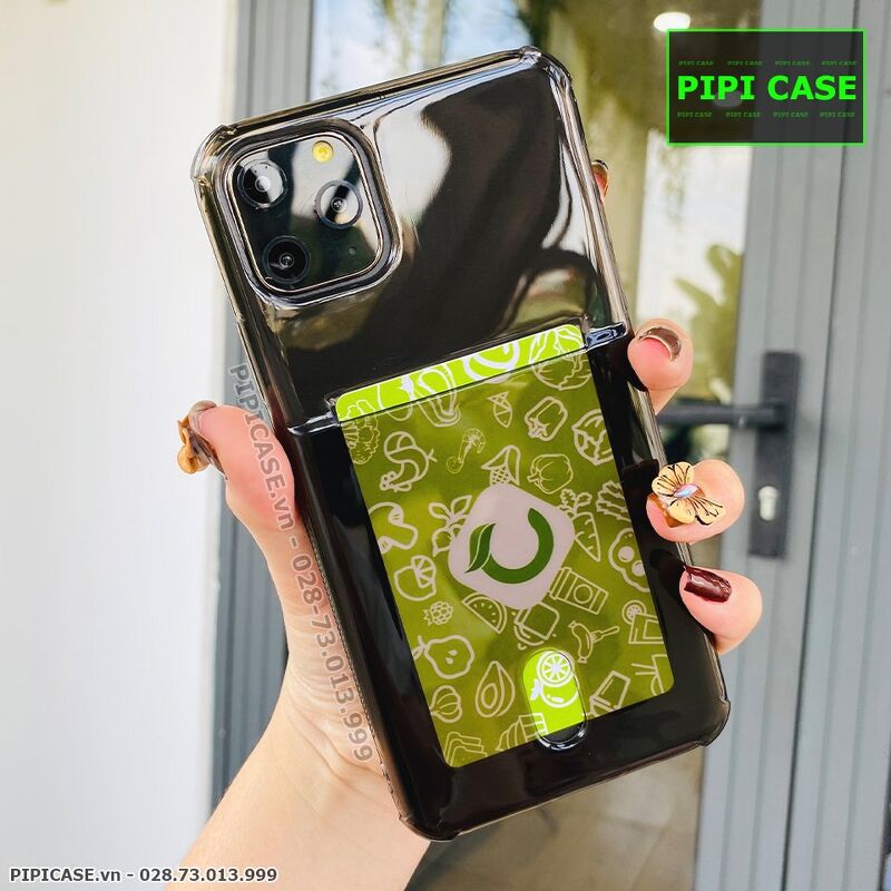 Ốp Lưng iPhone 11 Pro Max - Ốp Thẻ - Đen