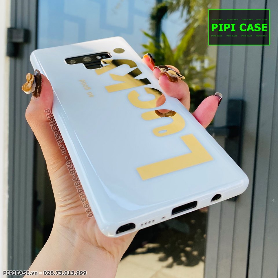 Ốp Lưng Samsung Note 9 - Lucky - Trắng