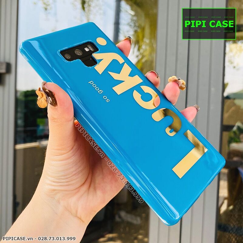 Ốp Lưng Samsung Note 9 - Lucky - Xanh Dương