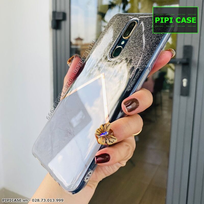 Ốp Lưng Oppo F11 - Sao Băng - Xám