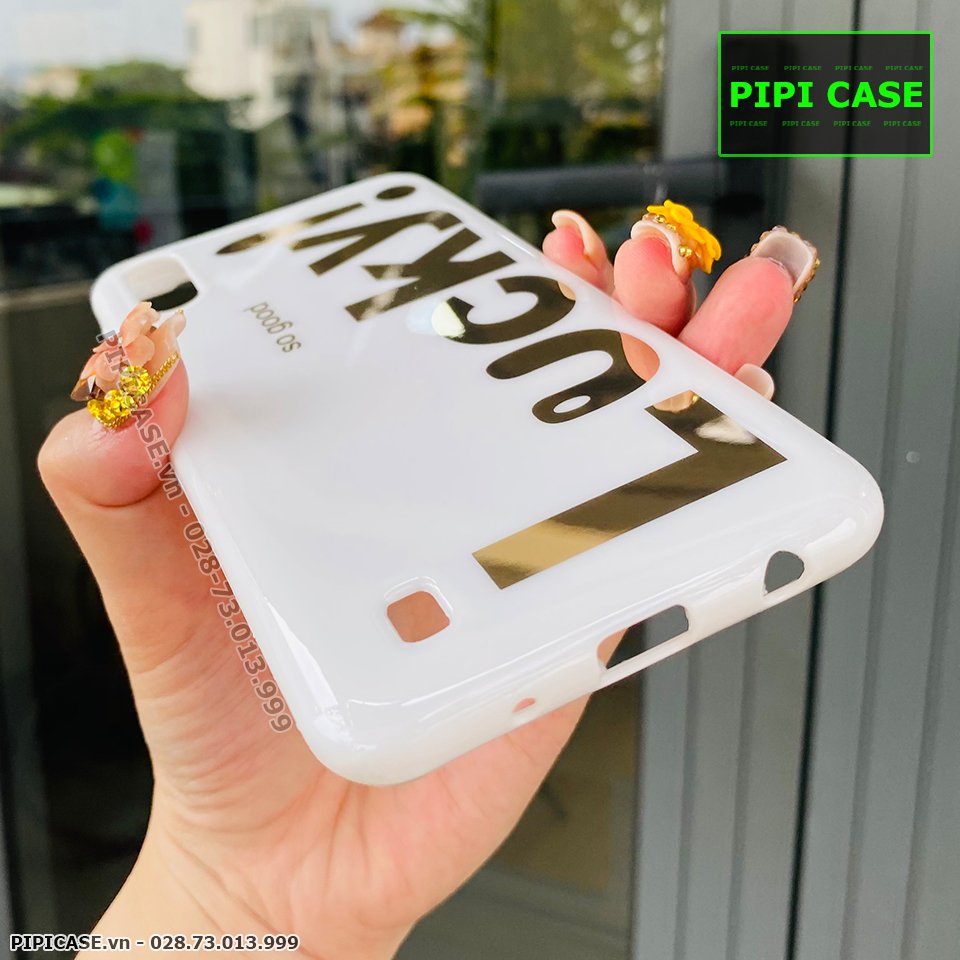 Ốp Lưng Samsung A10 - Lucky - Trắng