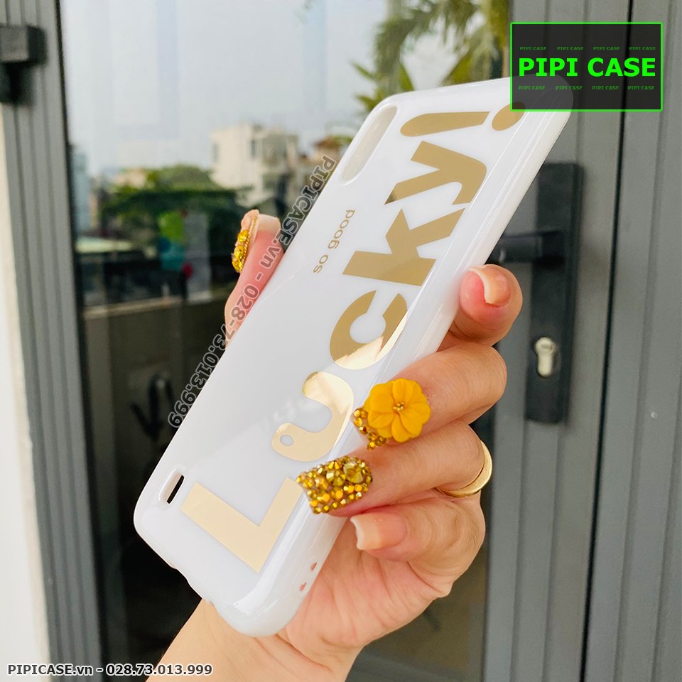 Ốp Lưng Samsung A10 - Lucky - Trắng