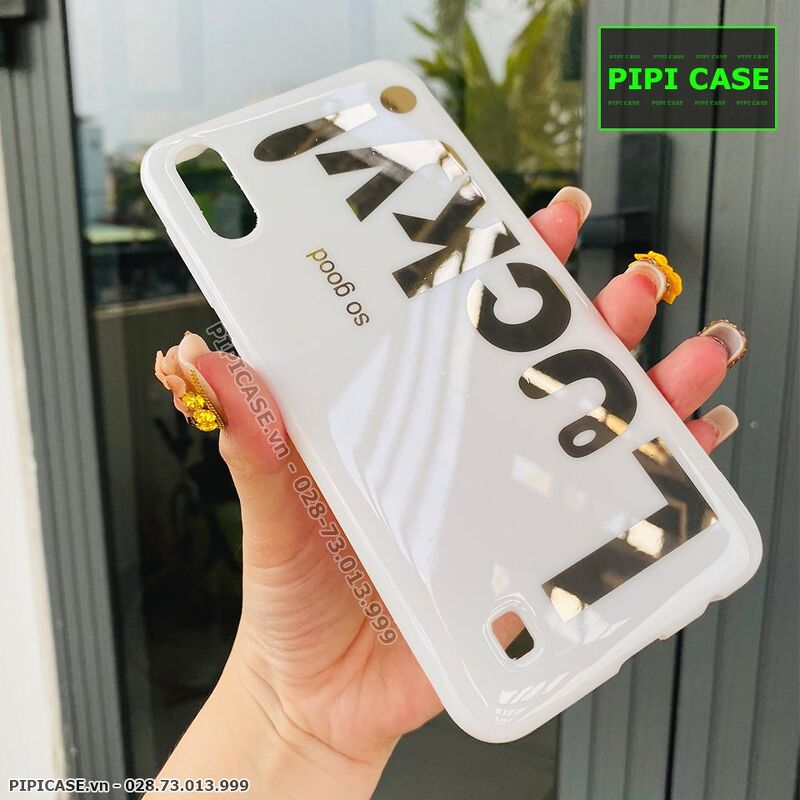 Ốp Lưng Samsung A10 - Lucky - Trắng