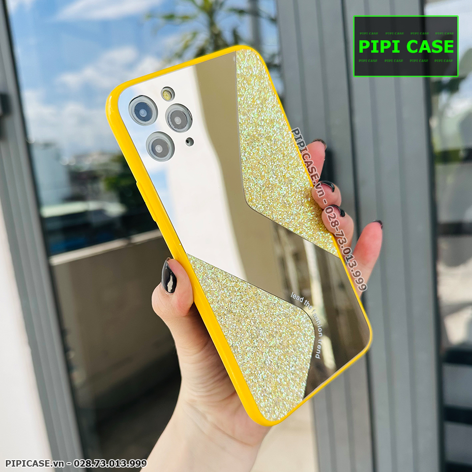 Ốp Lưng iPhone 11 Pro Max - Glitter Mirror - Vàng