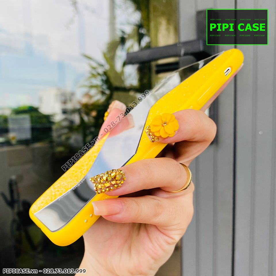 Ốp Lưng iPhone X / XS - Glitter Mirror - Vàng
