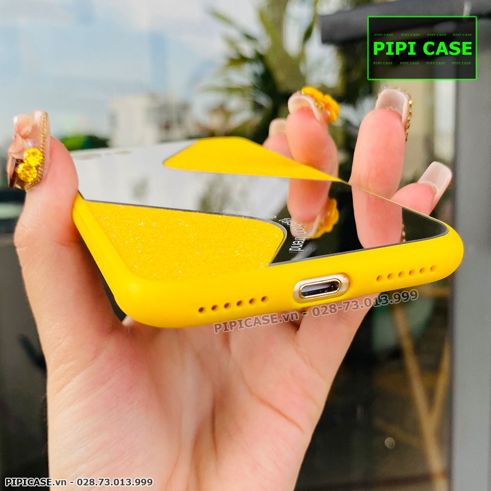 Ốp Lưng iPhone X / XS - Glitter Mirror - Vàng