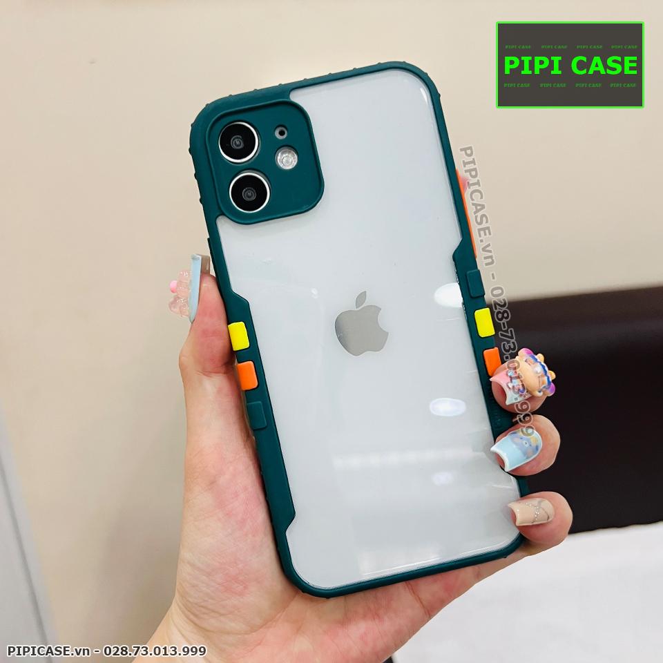 Ốp Lưng iPhone 12 - Running Man - Xanh Rêu