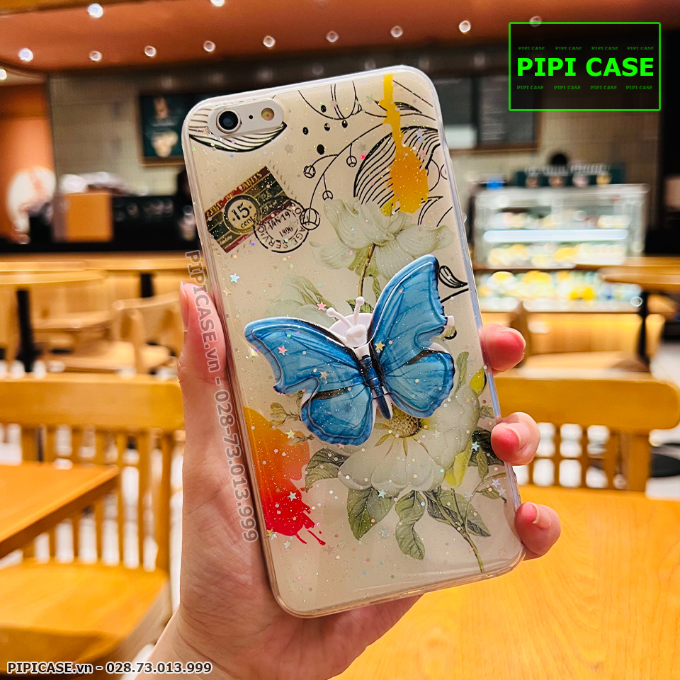 Ốp Lưng iPhone 6 Plus / 6S Plus - Iring Butterfly - Xanh