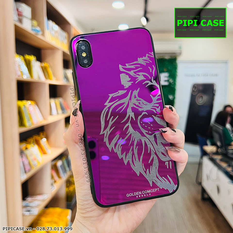 Ốp Lưng iPhone XS Max - Golden Tiger - Hồng