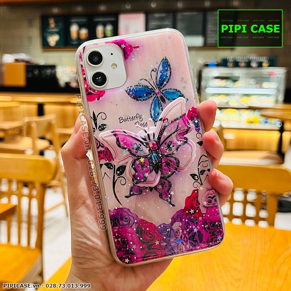 Ốp Lưng iPhone 11 - Iring Butterfly - Tím