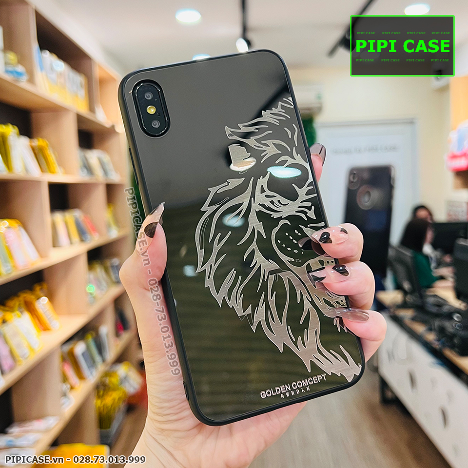 Ốp Lưng iPhone XS Max - Golden Tiger - Đen