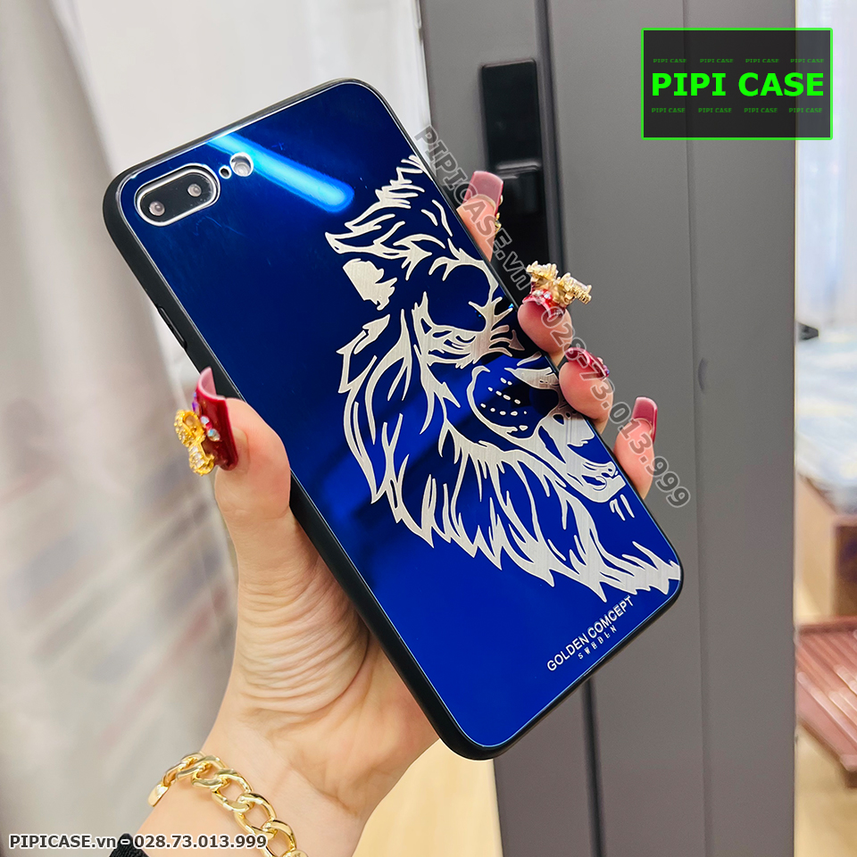 Ốp Lưng iPhone 8 Plus - Golden Tiger - Xanh