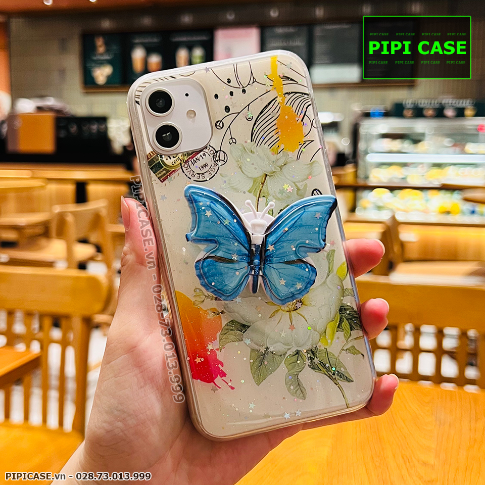 Ốp Lưng iPhone 11 - Iring Butterfly - Xanh