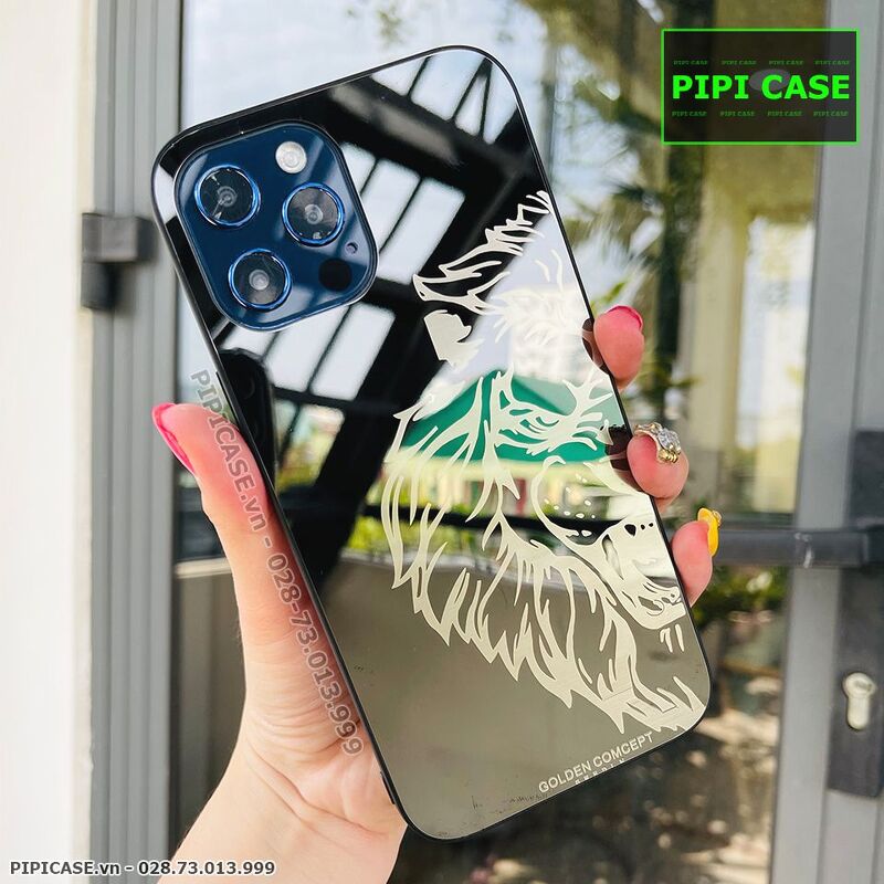 Ốp Lưng iPhone 12 Pro Max - Golden Tiger - Đen