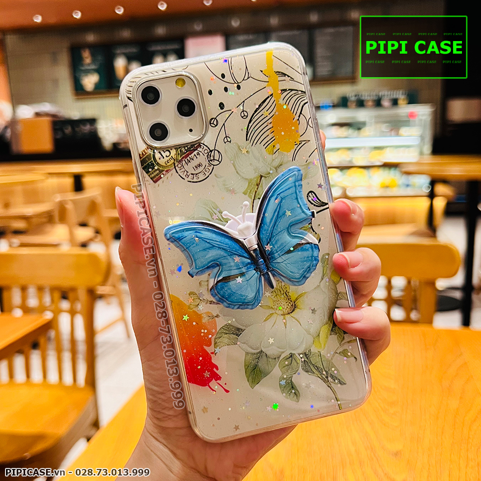 Ốp Lưng iPhone 11 Pro Max - Iring Butterfly - Xanh