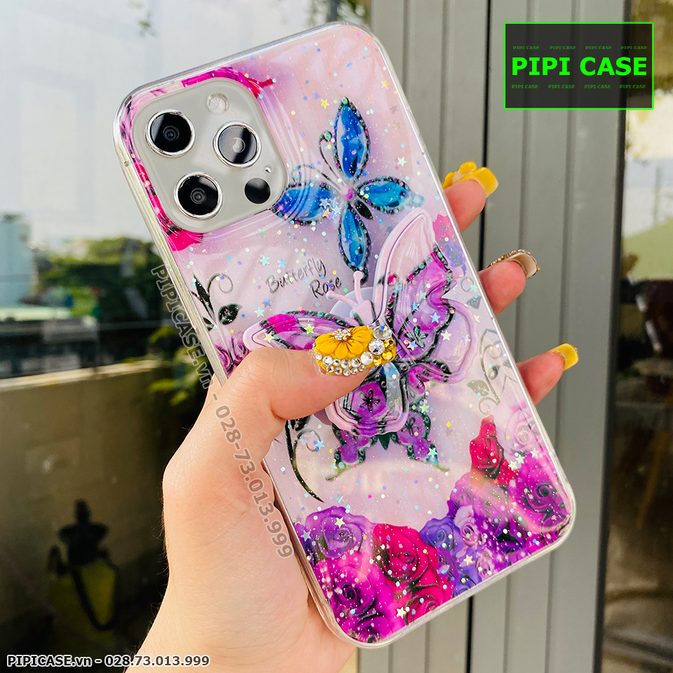 Ốp Lưng iPhone 12 Pro Max - Iring Butterfly - Tím