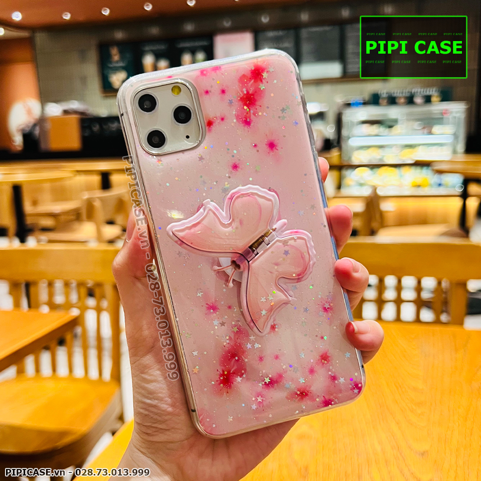 Ốp Lưng iPhone 11 Pro Max - Iring Butterfly - Hồng