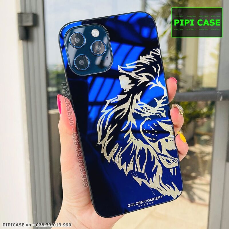 Ốp Lưng iPhone 12 Pro Max - Golden Tiger - Xanh