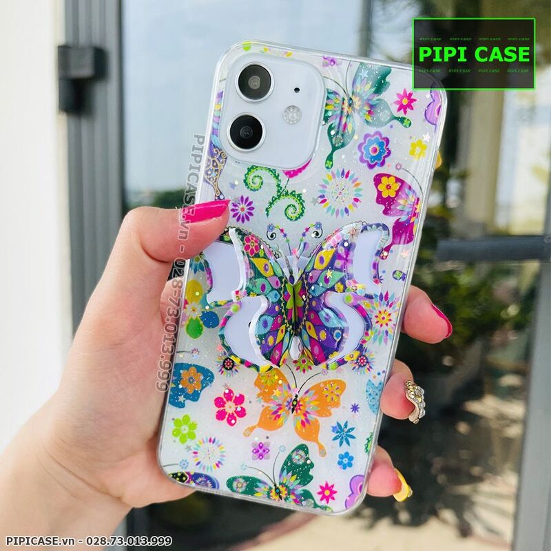 Ốp Lưng iPhone 12 - Iring Butterfly - 7 Màu