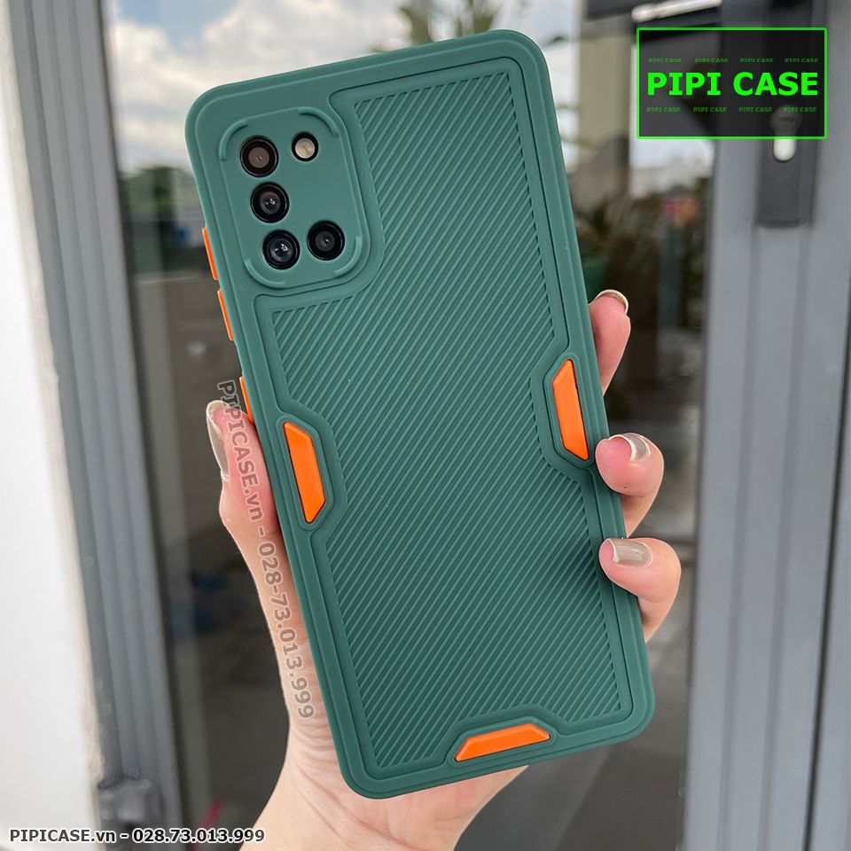 Ốp Lưng Samsung A31 - Iron Man - Xanh Rêu