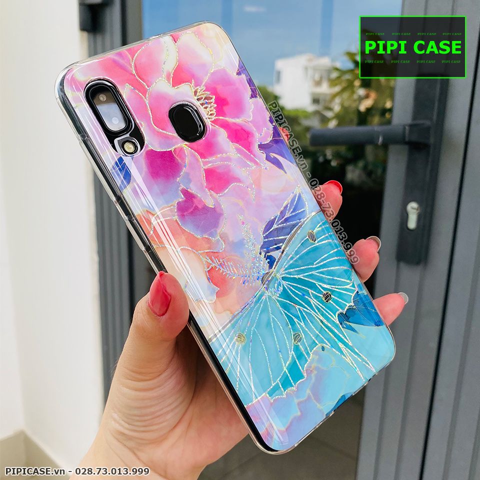 Ốp Lưng Samsung A20 / A30 - Hoa Xuân - Xanh