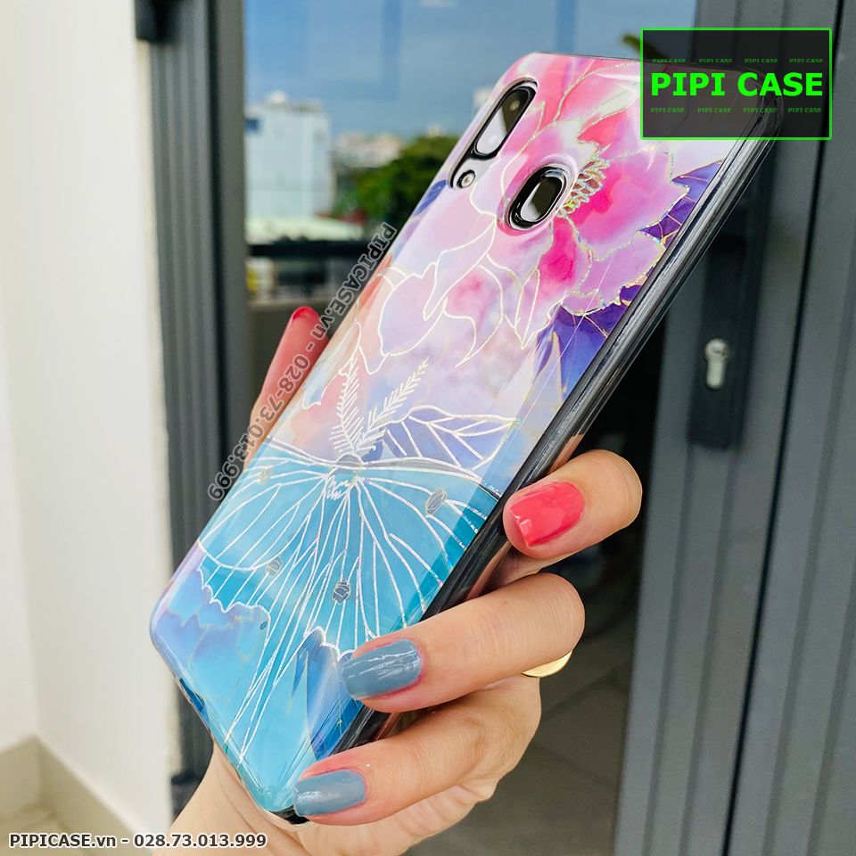 Ốp Lưng Samsung A20 / A30 - Hoa Xuân - Xanh