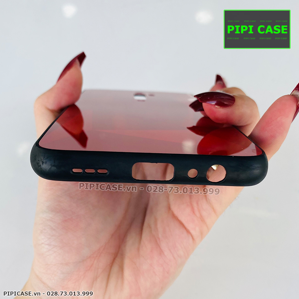 Ốp Lưng Oppo Reno 2F - Kim Cương 6D - Đỏ