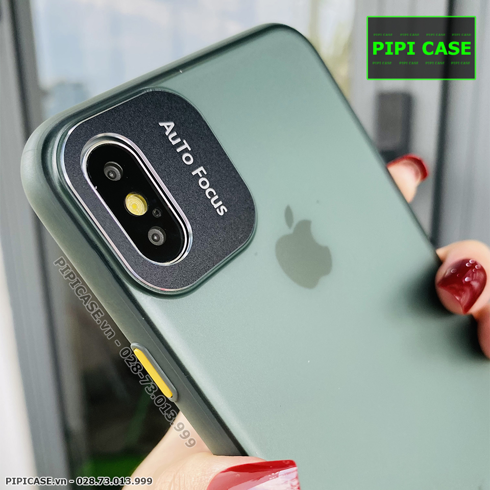 Ốp Lưng iPhone XS Max - AutoFocus Matte - Xanh Rêu