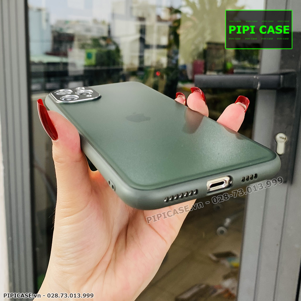 Ốp Lưng iPhone 11 Pro Max - AutoFocus Matte - Xanh Rêu
