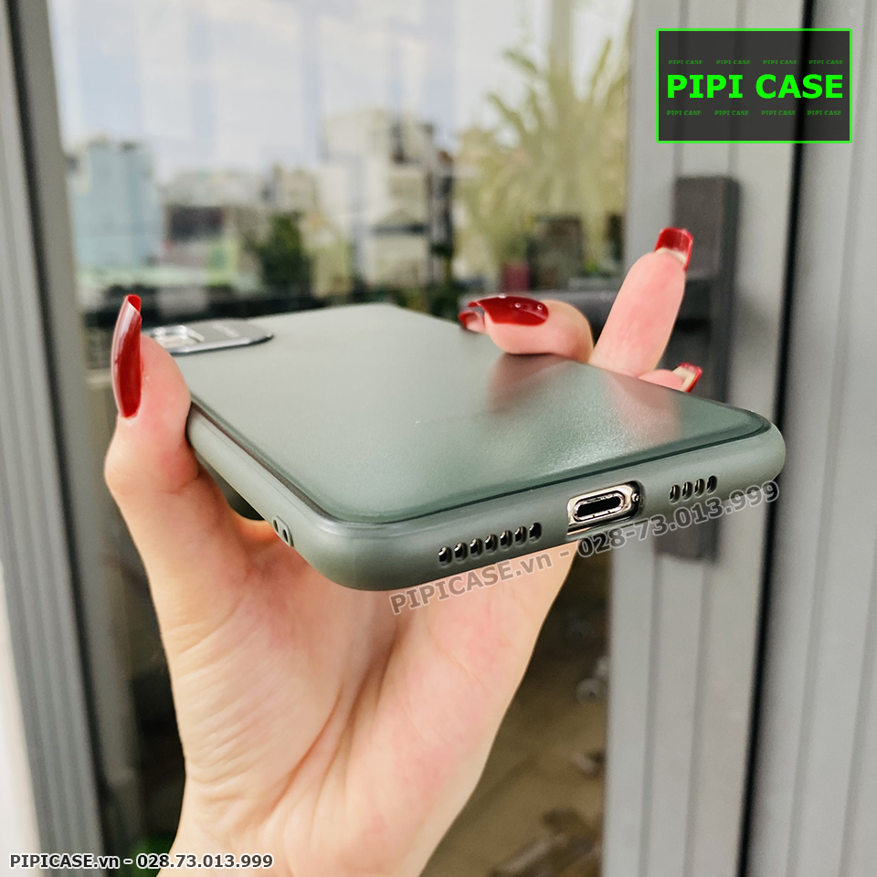 Ốp Lưng iPhone XS Max - AutoFocus Matte - Xanh Rêu