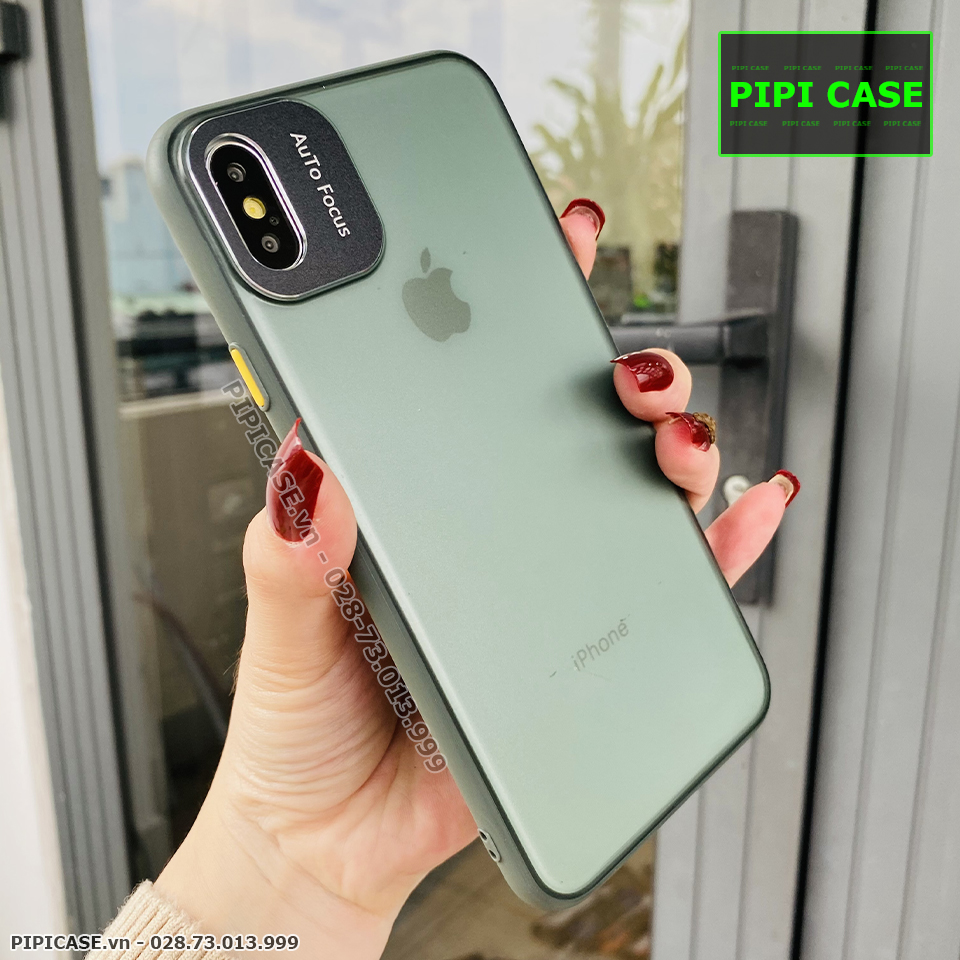 Ốp Lưng iPhone XS Max - AutoFocus Matte - Xanh Rêu