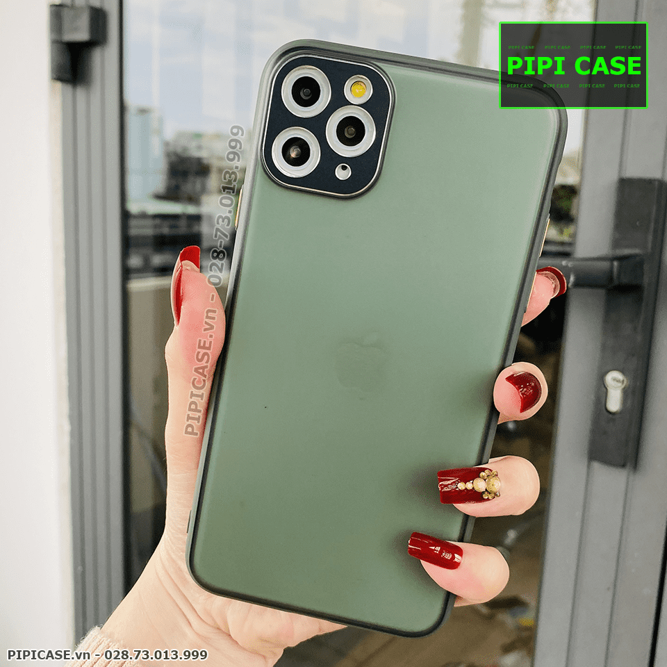 Ốp Lưng iPhone 11 Pro Max - AutoFocus Matte - Xanh Rêu